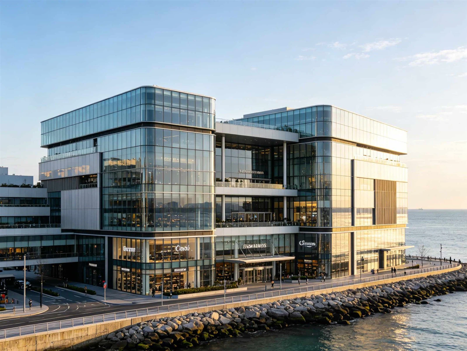 Coastal building envelope with large glazing aluminum framing system Coastal building envelope with large glazing aluminum framing system