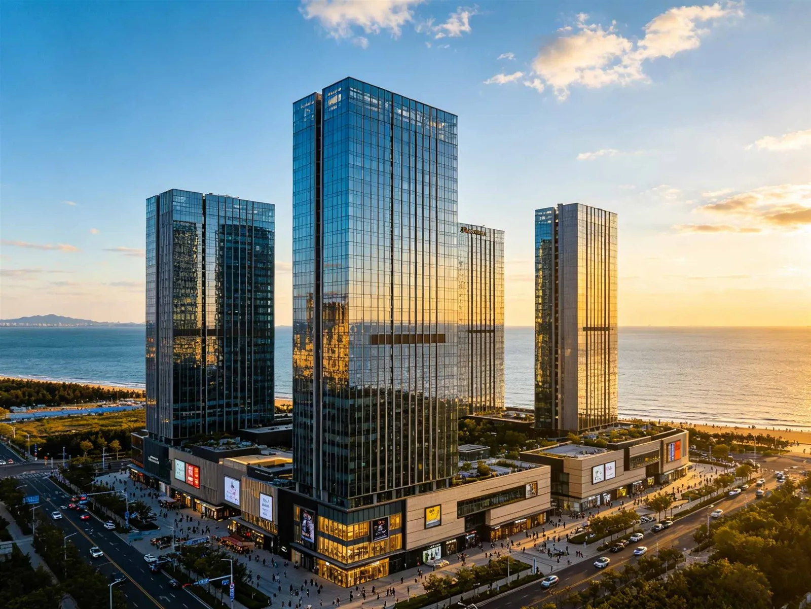 High-rise construction project with modern aluminium windows