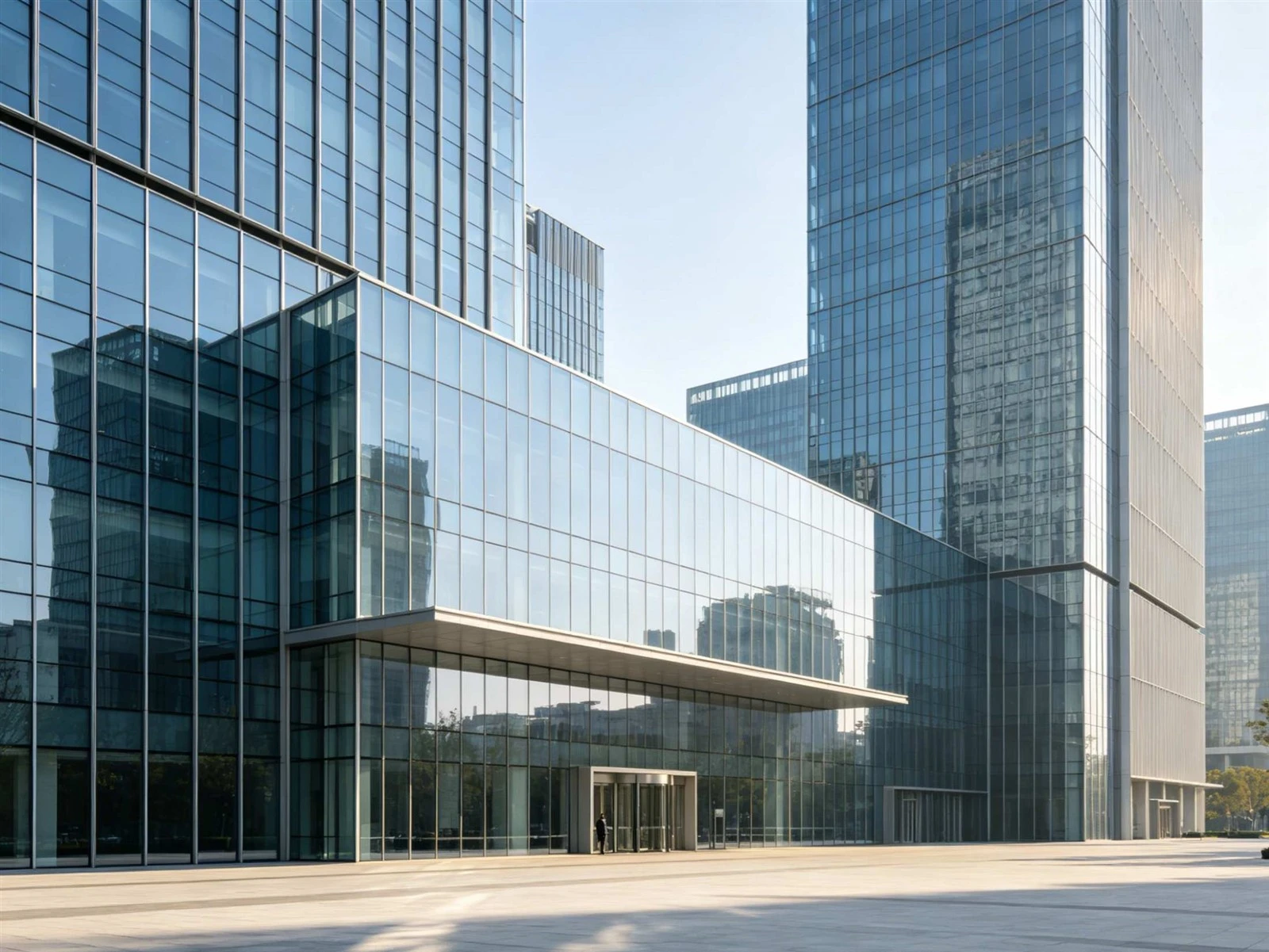 Coastal high rise building with powder coated aluminium window systems